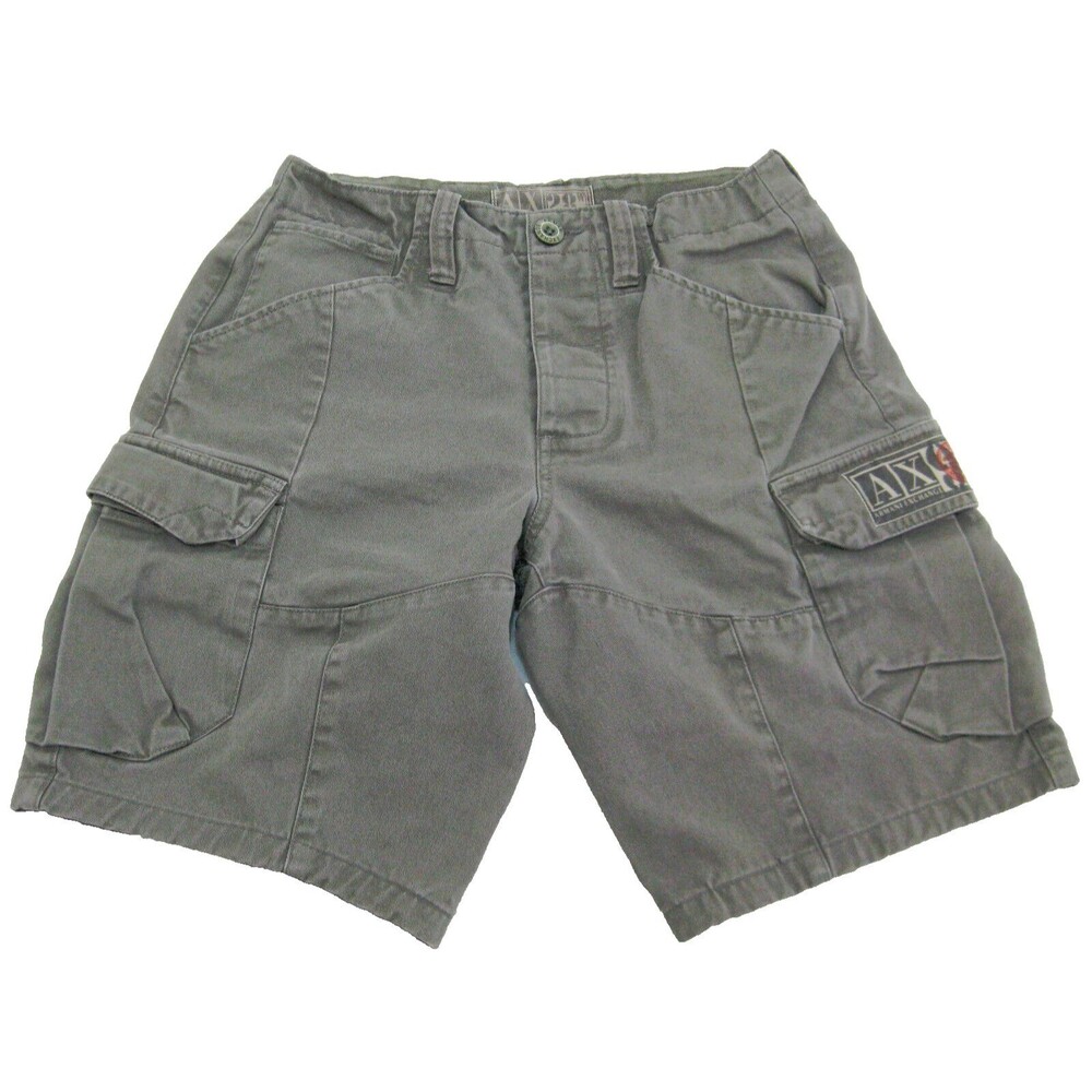 Armani Exchange Men's (Size 28) Gray Cargo Shorts 7 Pockets Button Fly A|X